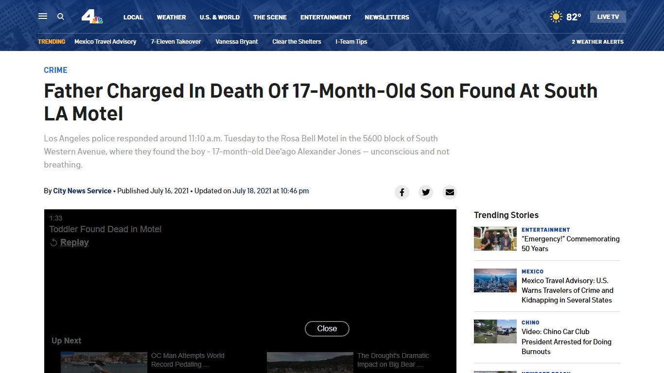 Father Faces Murder Charge In Death Of 17-Month-Old Son Found At South ...